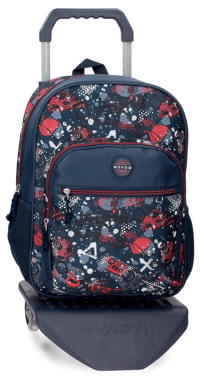 27622T1 MOCHILA ADAP. 38CM. C/CARRO. MOVOM FREE TIME