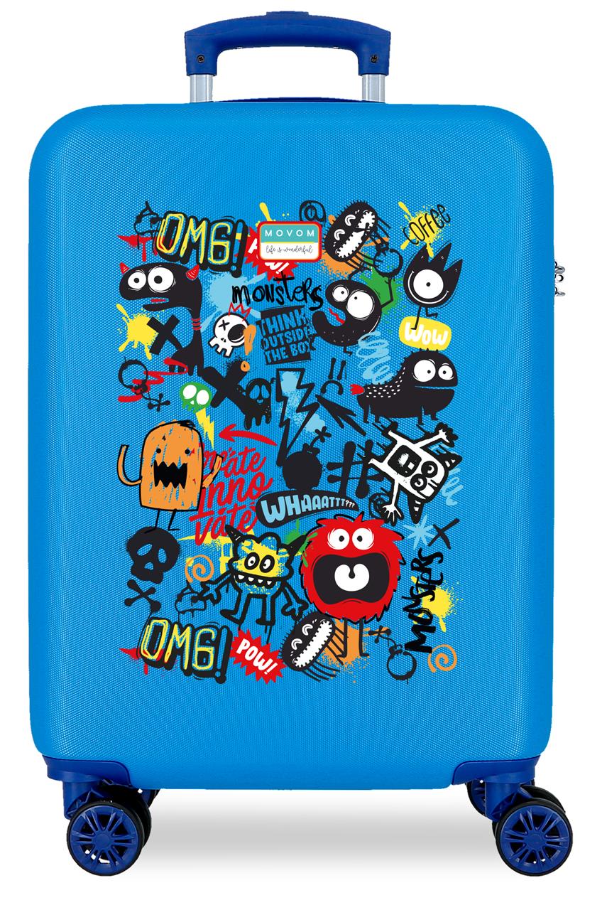 3271142 TROLLEY ABS 55CM. 4R. MOVOM MONSTERS