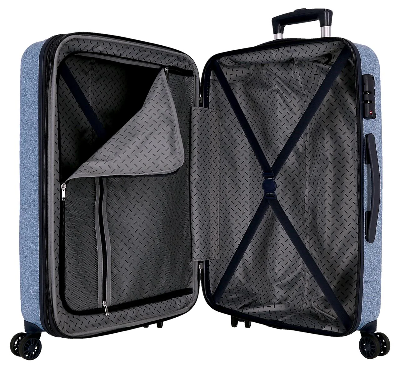 3291442 SET/2 TROLLEY ABS 55-65CM. 4R. STITCH HEARTS DENIM - Image 11