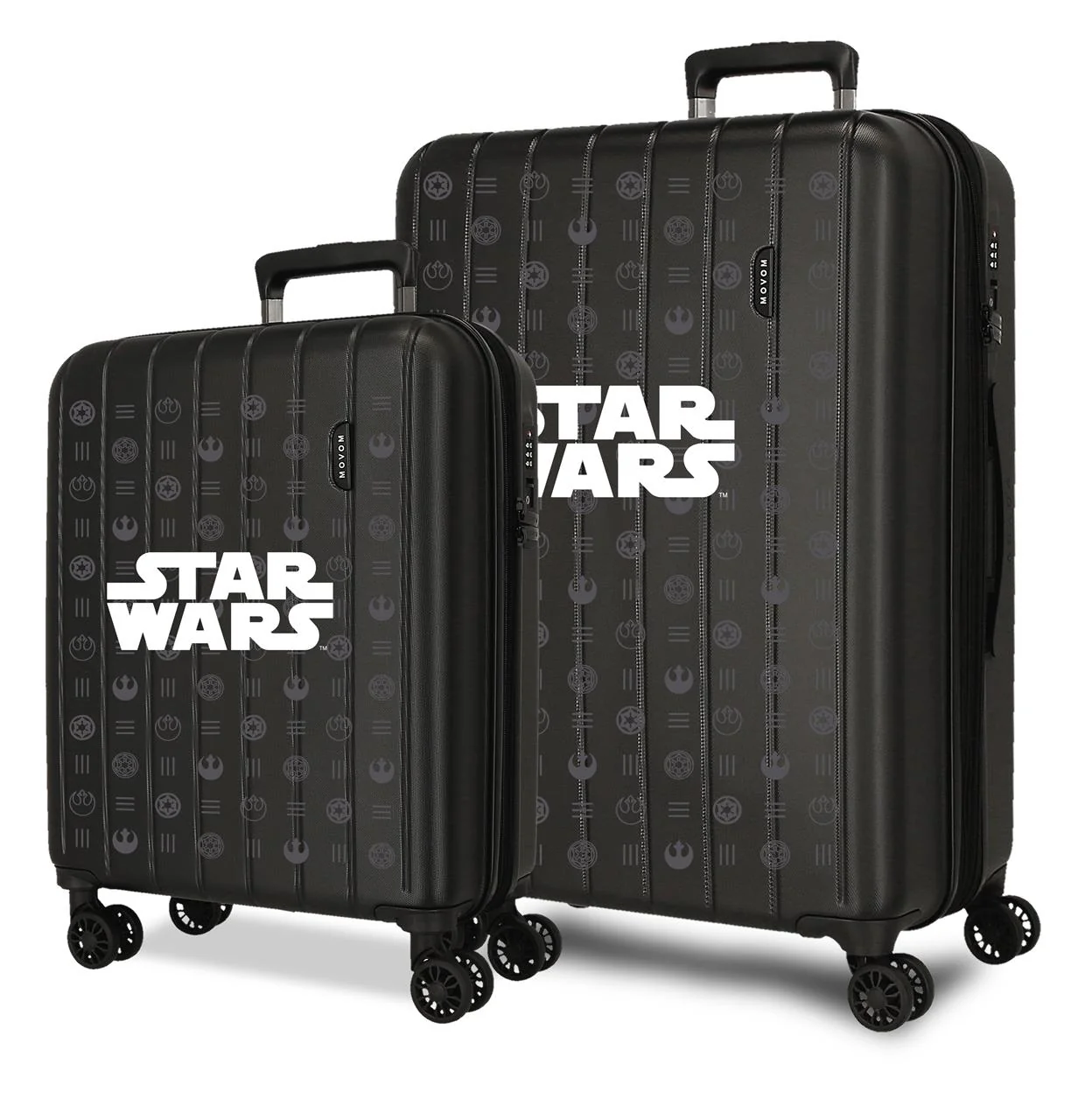 3498941 SET/2 TROLLEY ABS 55-65CM.4R.C/EXP. STAR WARS BLACK