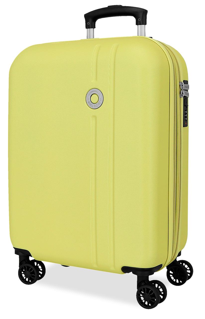 5428626 TROLLEY ABS 55CM. C/EXP. 4R. RR MENORCA AMARILLO