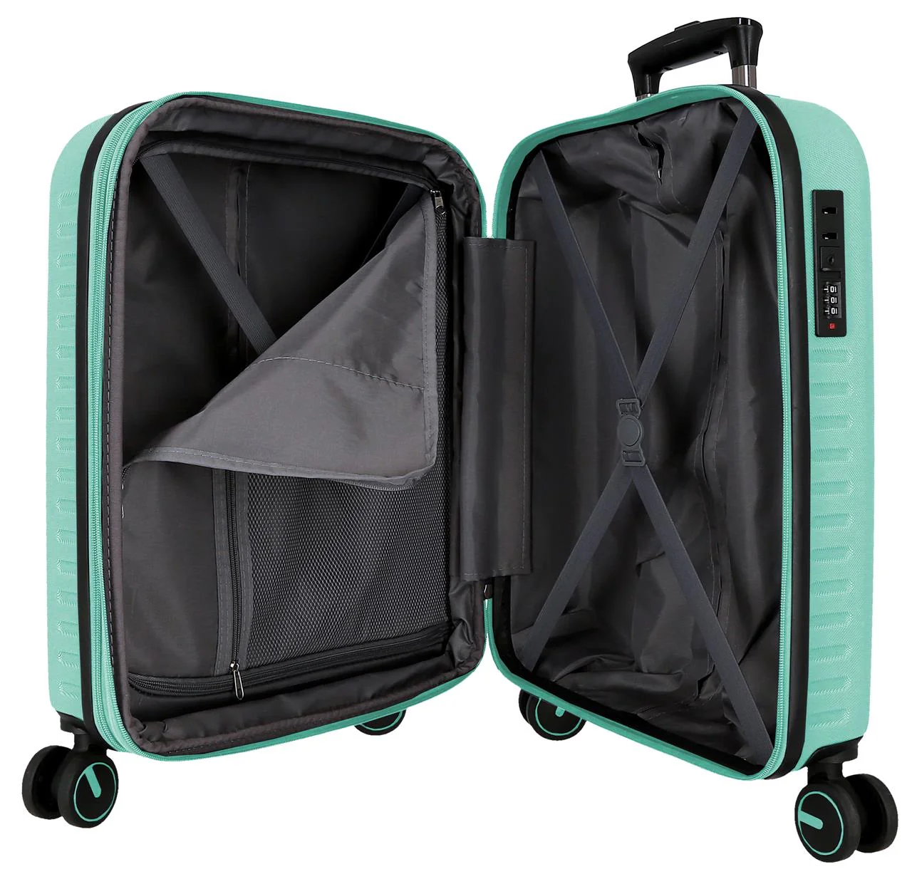 7568646 TROLLEY ABS 55CM. C/EXP. 4R. PJL MONTANA TURQUESA AZ - Image 3