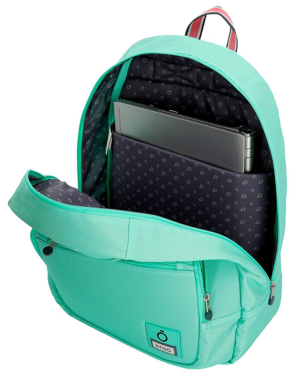 92423B4 MOCHILA ADAP. 46CM. ENSO BASIC TURQUESA - Image 2