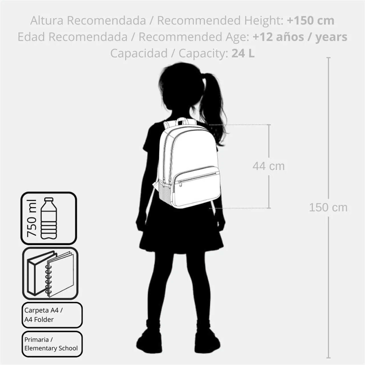 9492721 MOCHILA 44CM 2C. ENSO LITTLE DREAMS - Image 2