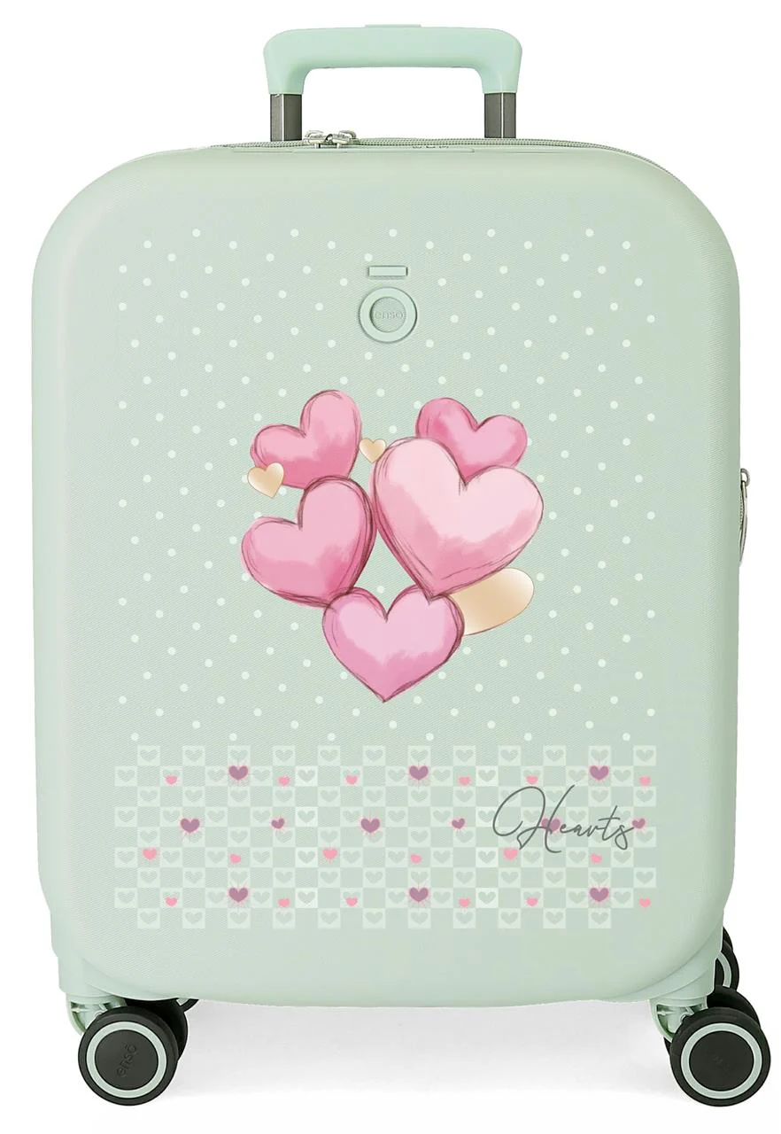 9968621 TROLLEY ABS 55CM.C/EXP. 4R. ENSO HEARTS MENTA