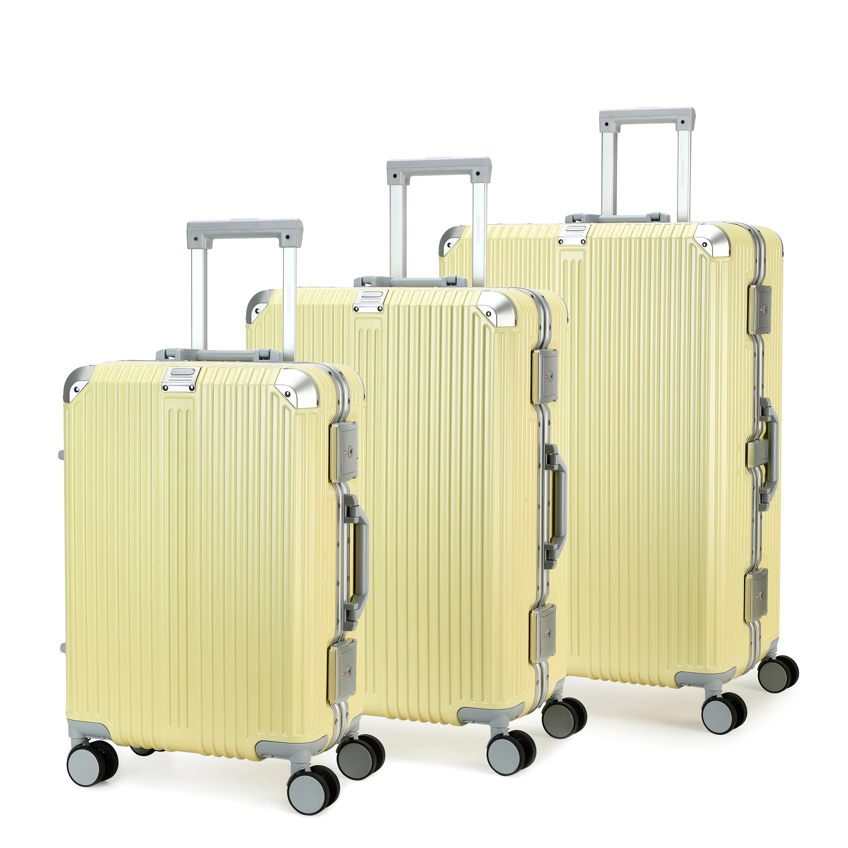 GREENWICH Set de Maletas ALUMINIO FRAME 55cm/69cm/78cm DOHA - Image 80