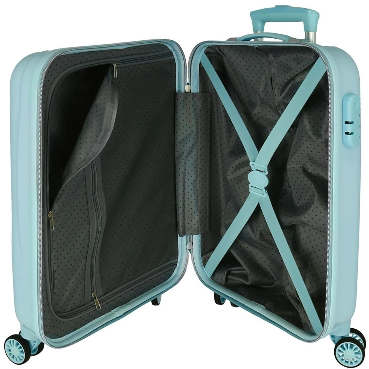 Maleta de cabina Frozen Memories rígida 55 cm turquesa - Image 3