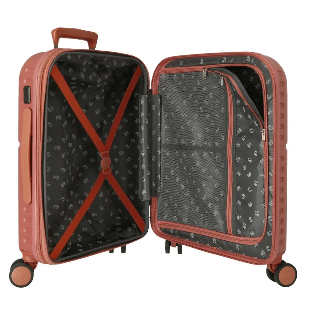 Maleta de cabina Pepe Jeans Laila terracota expandible rígida 55cm - Image 12