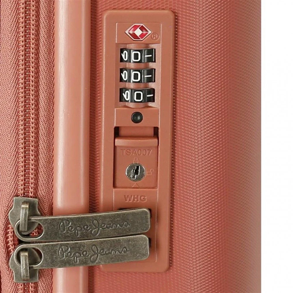 Maleta de cabina Pepe Jeans Laila terracota expandible rígida 55cm - Image 5