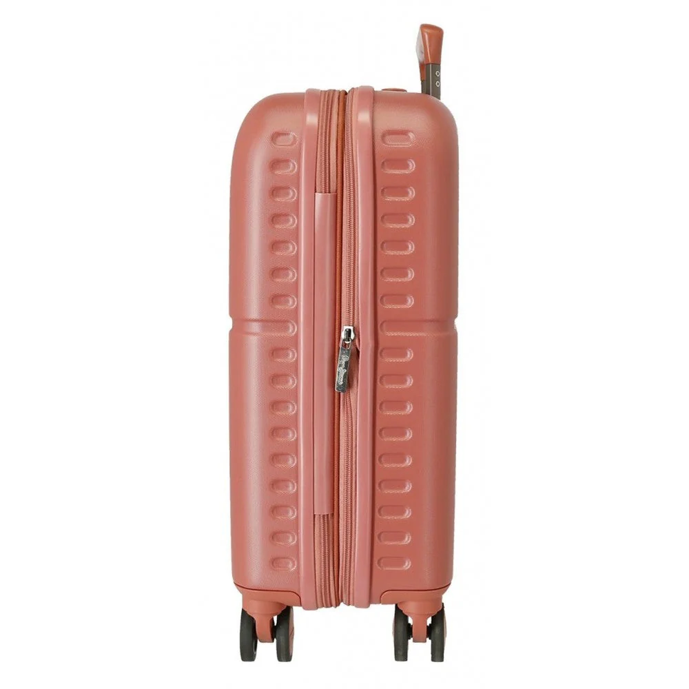 Maleta de cabina Pepe Jeans Laila terracota expandible rígida 55cm - Image 7