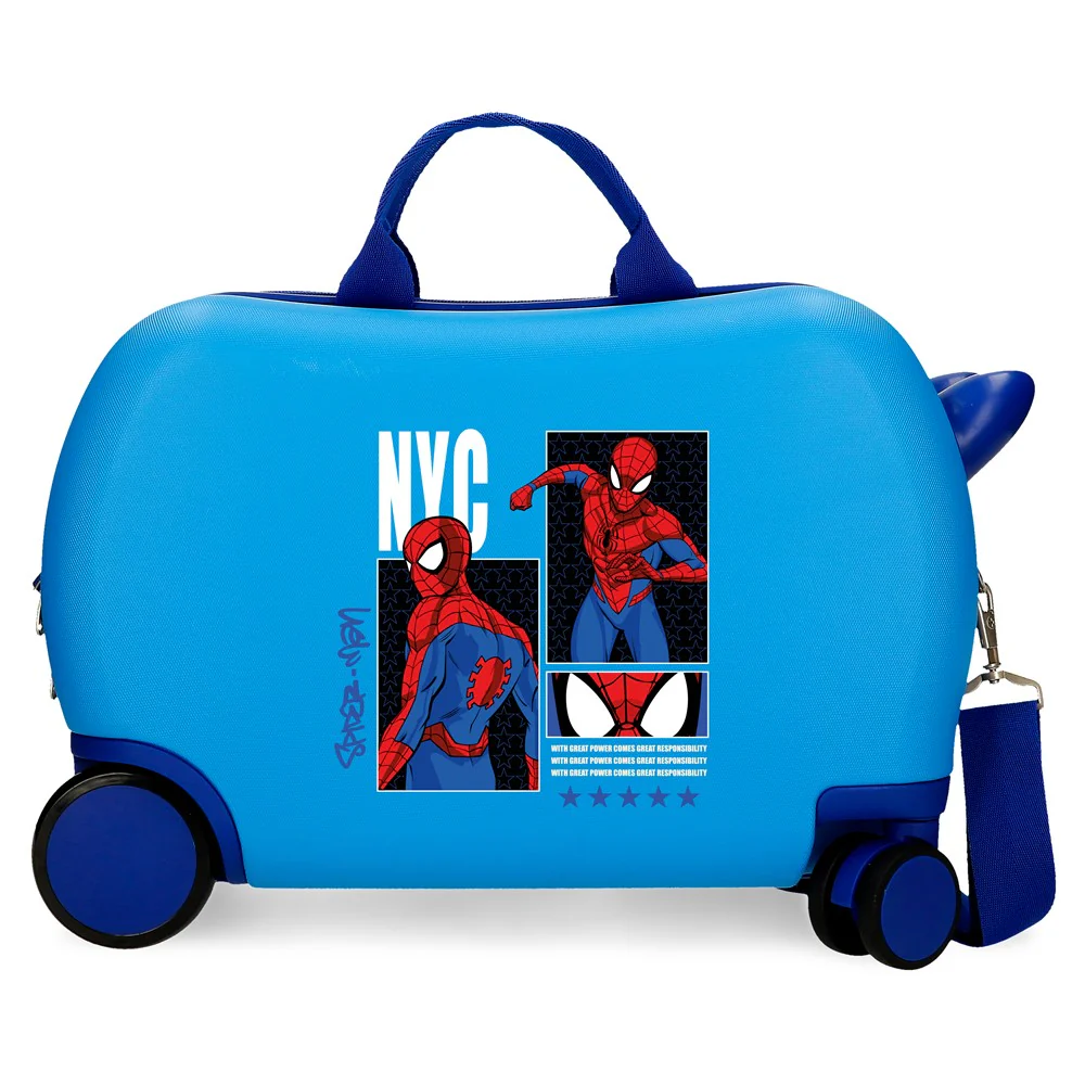 MALETA INF.ABS 4R.(2 MULTI.) 45CM. SPIDERMAN GREAT POWER AZU