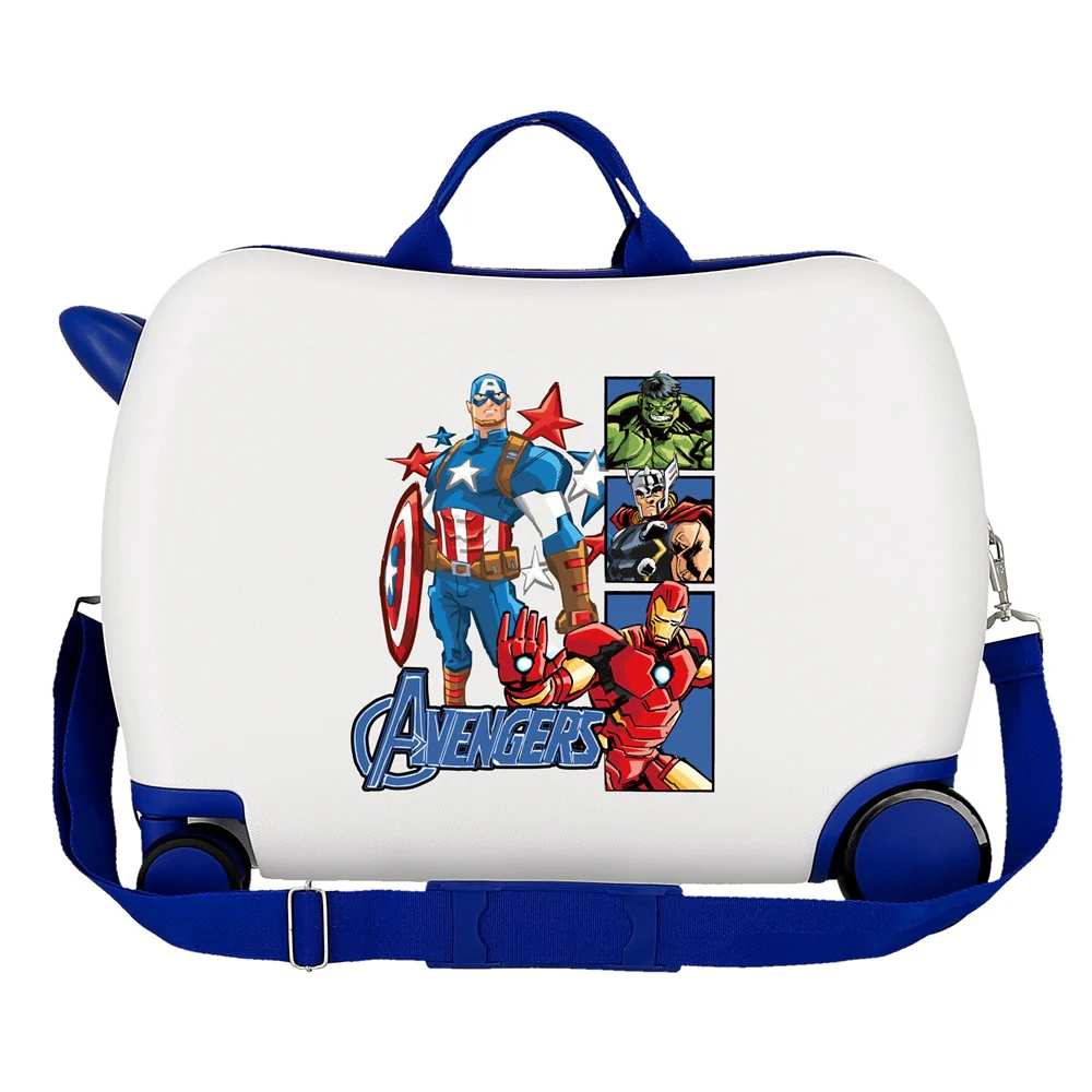 MALETA INF.ABS 4R.(2 MULTI.) 50CM. AVENGERS BLANCO-AZUL C.11 - Image 2