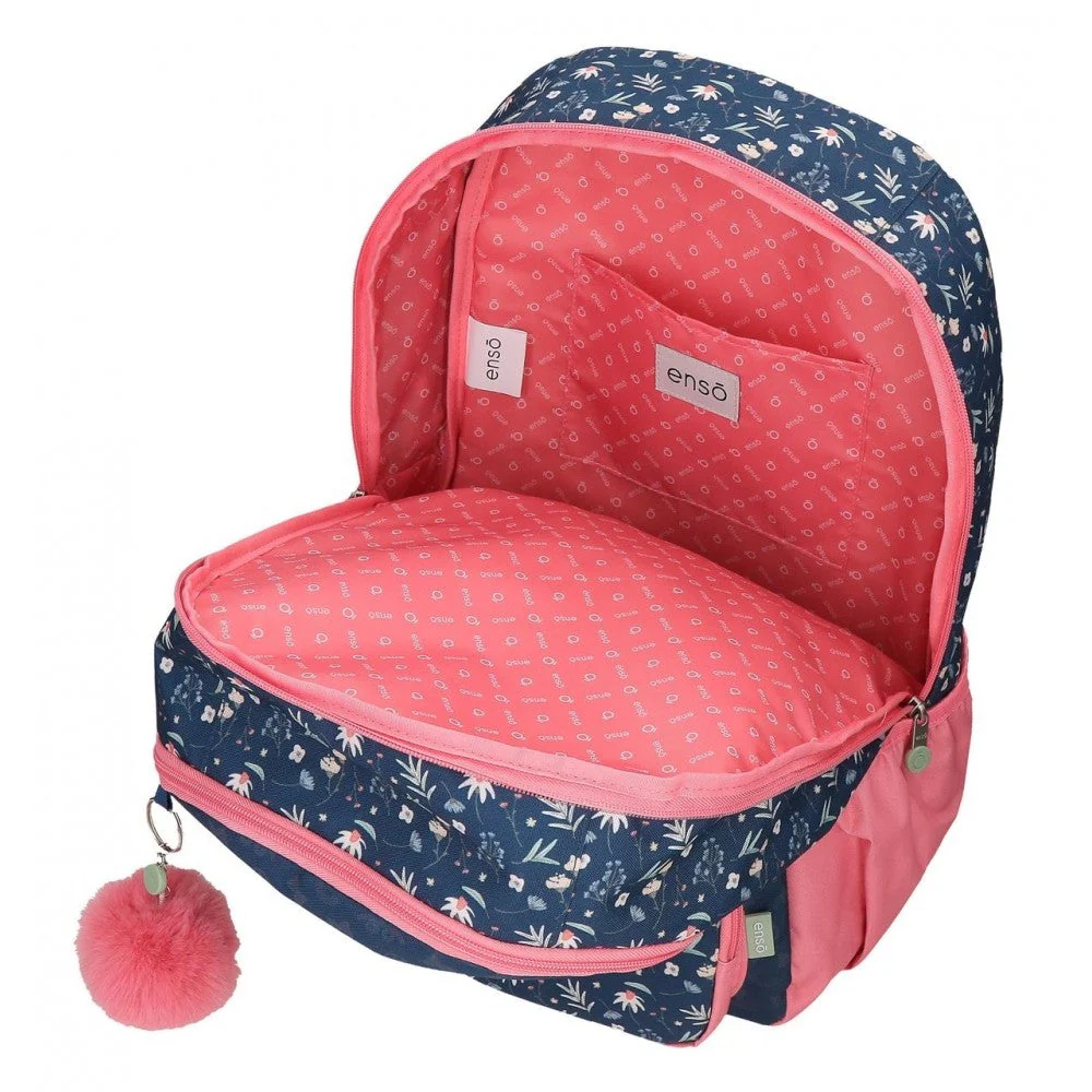 Mochila Enso Little Dreams doble compartimento adaptable Azul - Image 9