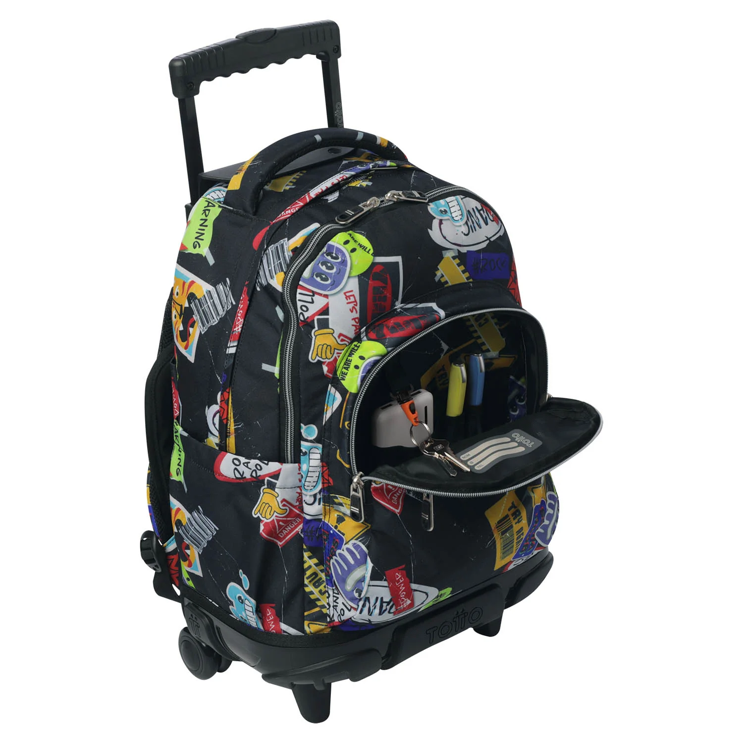Mochila escolar Totto con ruedas Renglones - 8C5 Sticky - Image 6