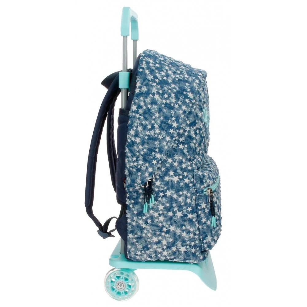 Mochila Pepe Jeans Demin Star 44cm con carro - Image 3