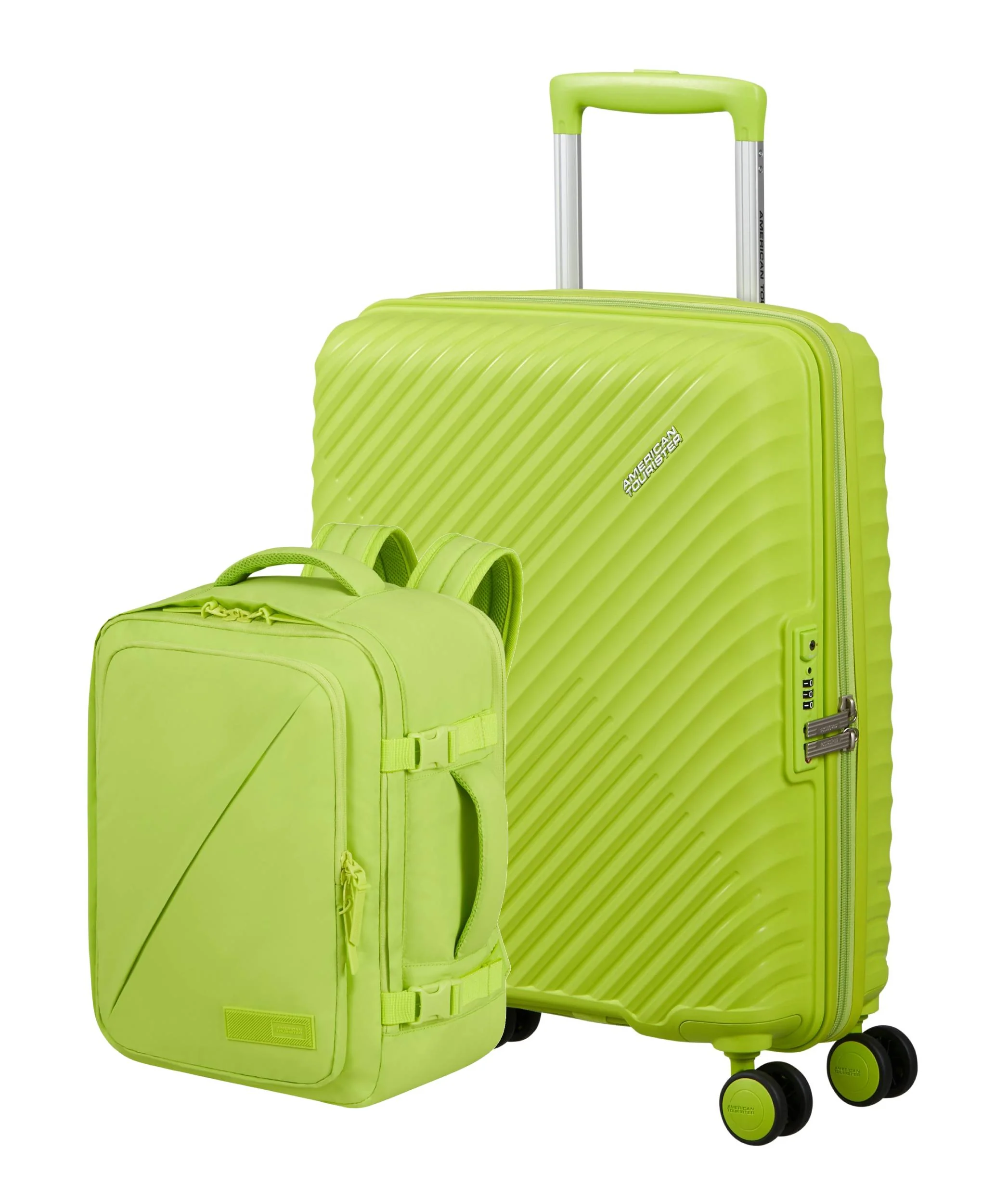 Pack maleta de cabina DIABLAST + mochila de viaje TAKE2CABIN MS PUFF de AMERICAN TOURISTER