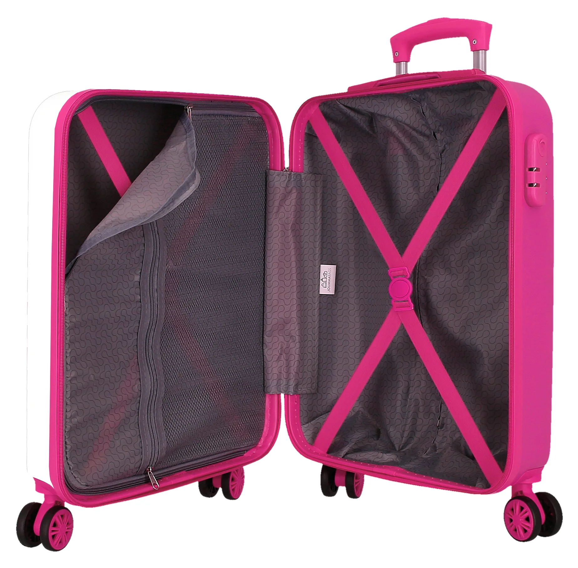 TROLLEY ABS 55CM.4R. LIZZIE MCGUIRE BLANCO-FUCSIA - Image 2